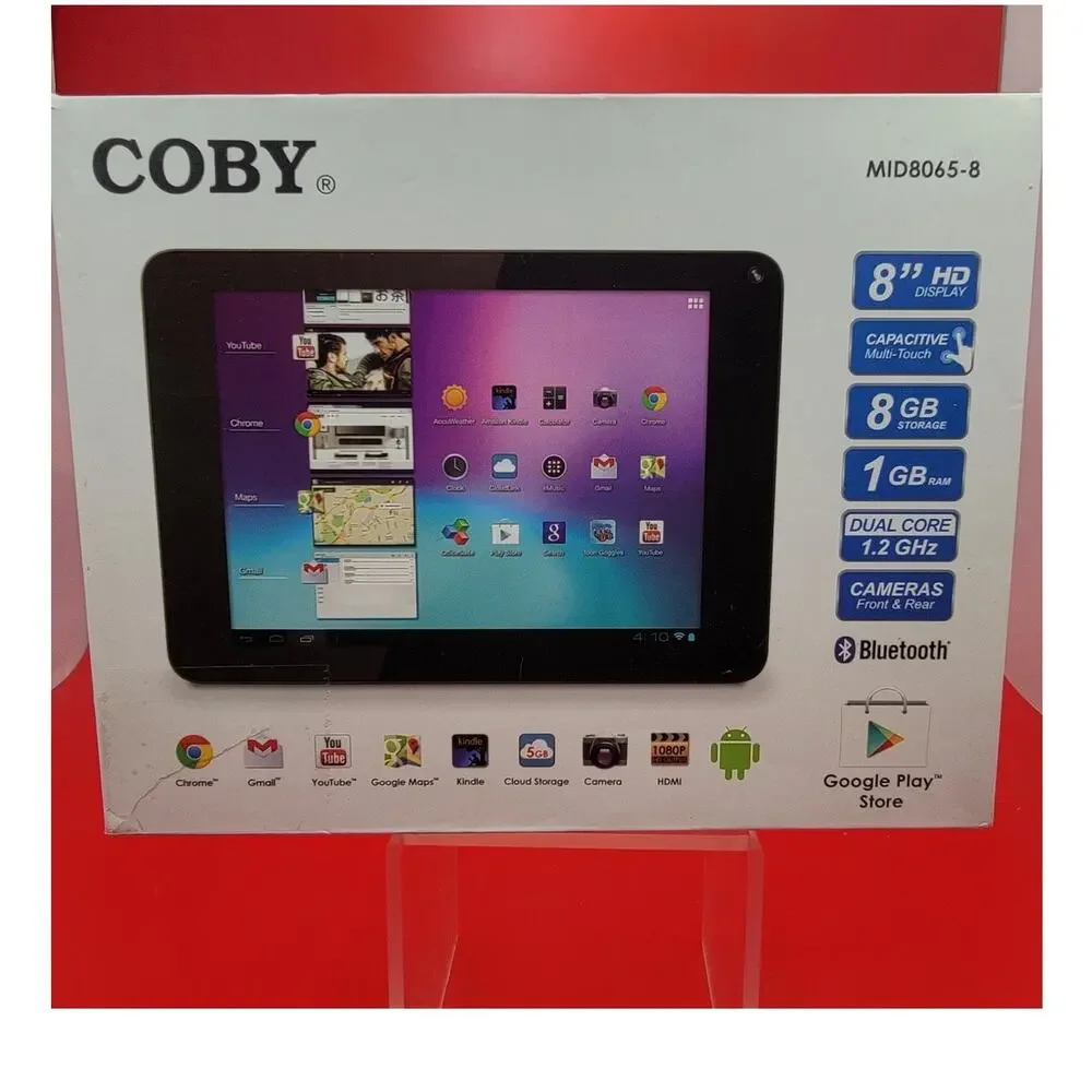 Coby Kyros Touchscreen Wi-Fi Tablet MID8065-8 Black Open Box